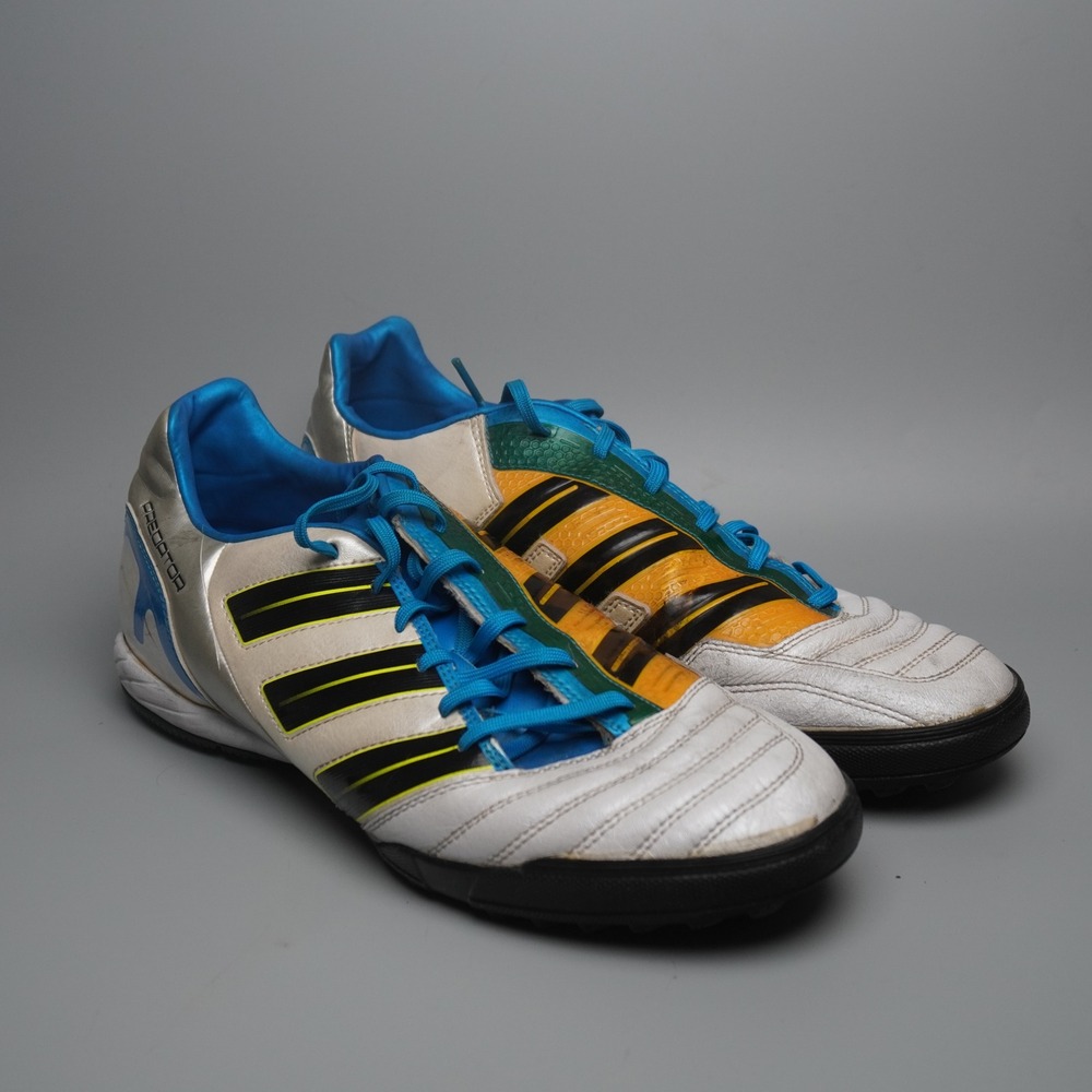 Adidas Predator Absolado TF Soccer Shoes Mens 12.5 Silver Blue G40888